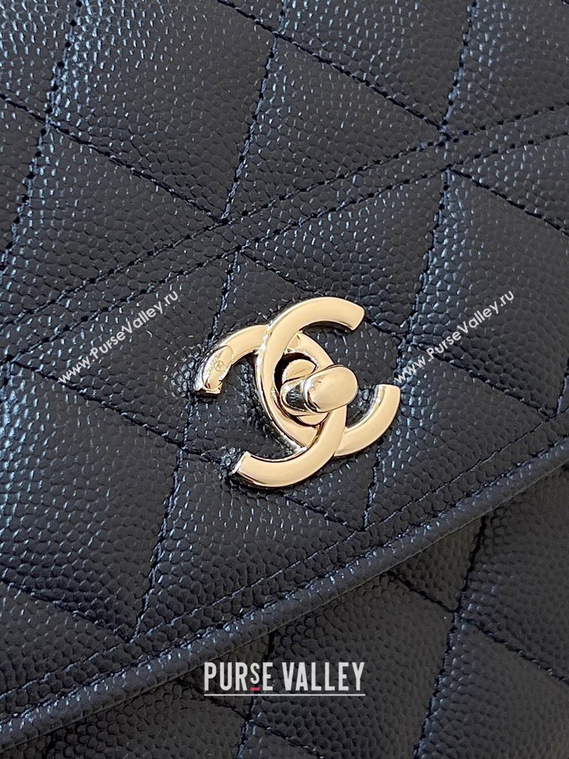 Chanel Grained Calfskin Backpack AP4406 Black 2025 Top Quality (SHUNY-24121814)