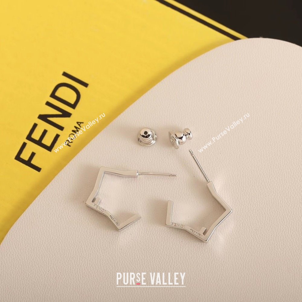 Fendi Five Earrings F12530 Silver 2024 (YF-24012530)