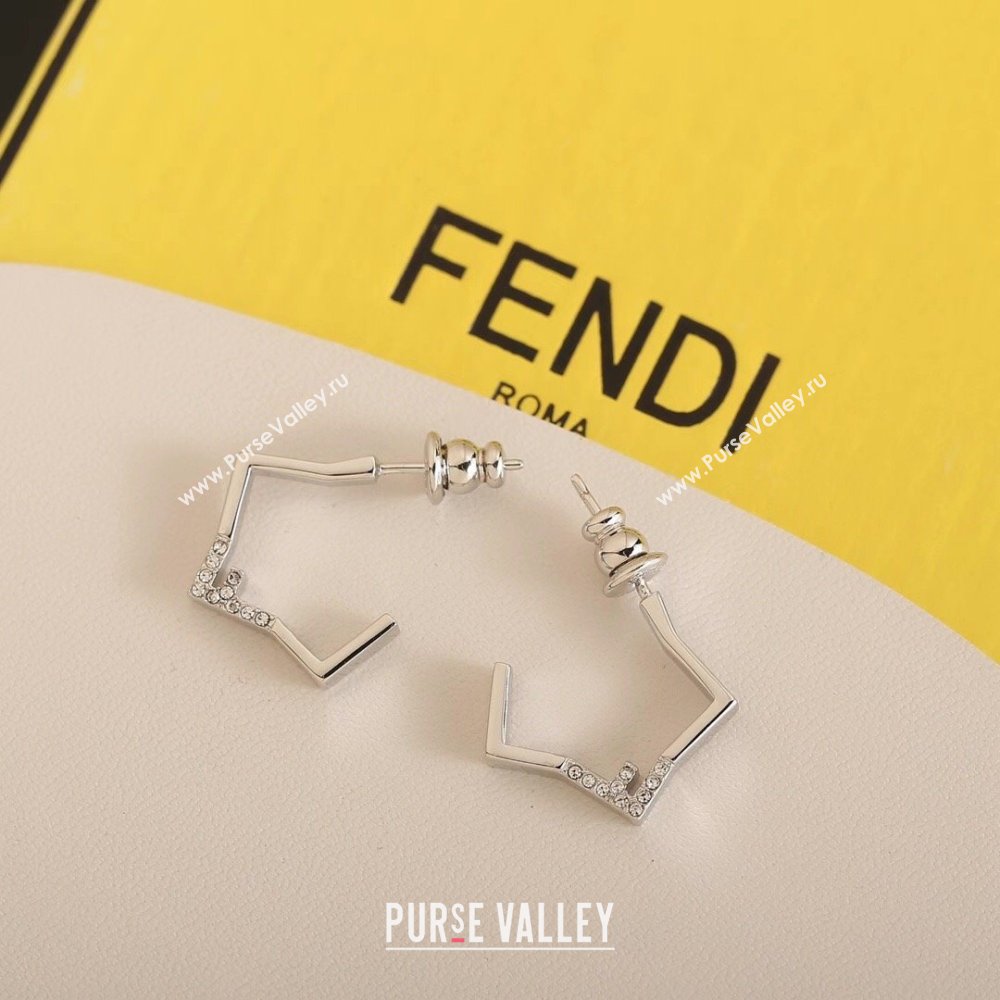 Fendi Five Earrings F12530 Silver 2024 (YF-24012530)