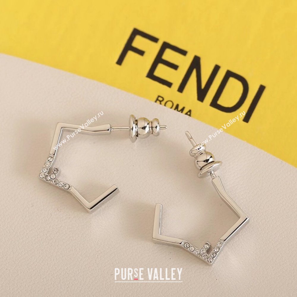 Fendi Five Earrings F12530 Silver 2024 (YF-24012530)