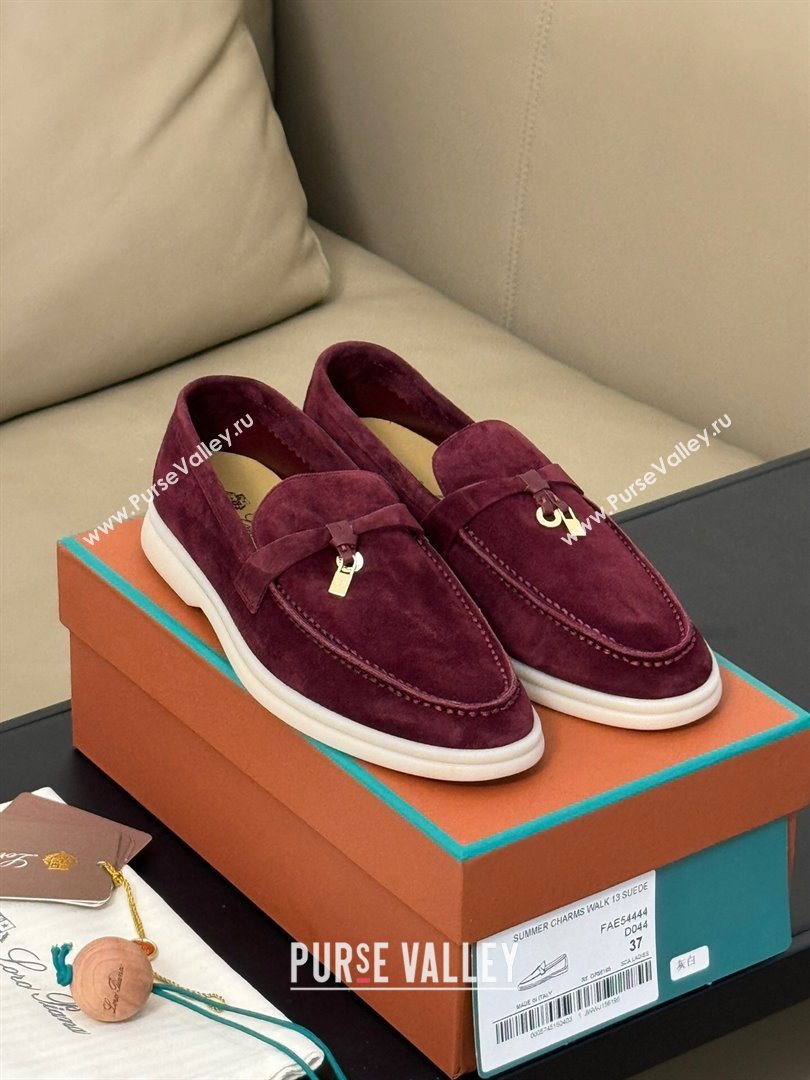 LP Summer Charms Walk Loafers LP110615 Burgundy 2023 TOP (KL-23110615)