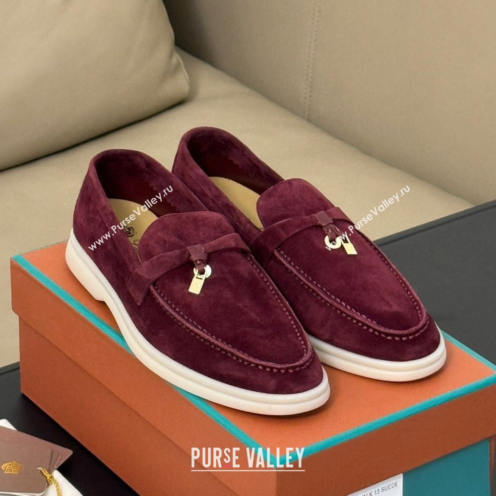 LP Summer Charms Walk Loafers LP110615 Burgundy 2023 TOP (KL-23110615)