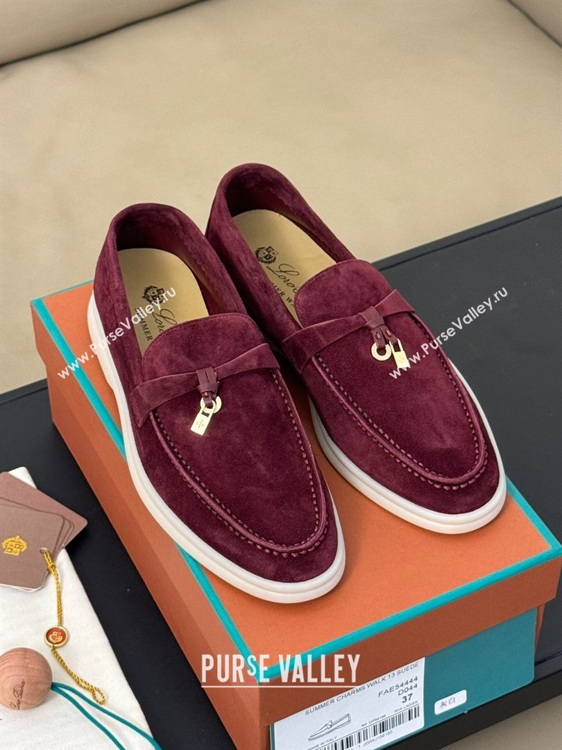 LP Summer Charms Walk Loafers LP110615 Burgundy 2023 TOP (KL-23110615)