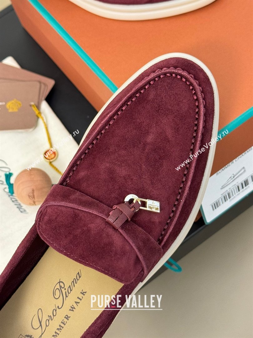 LP Summer Charms Walk Loafers LP110615 Burgundy 2023 TOP (KL-23110615)