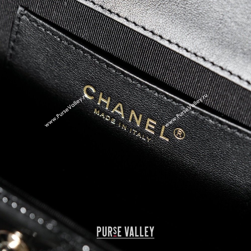 Chanel Patent Calfskin Small Box Bag AS4511 Black 2023 (YEZI-24101601)