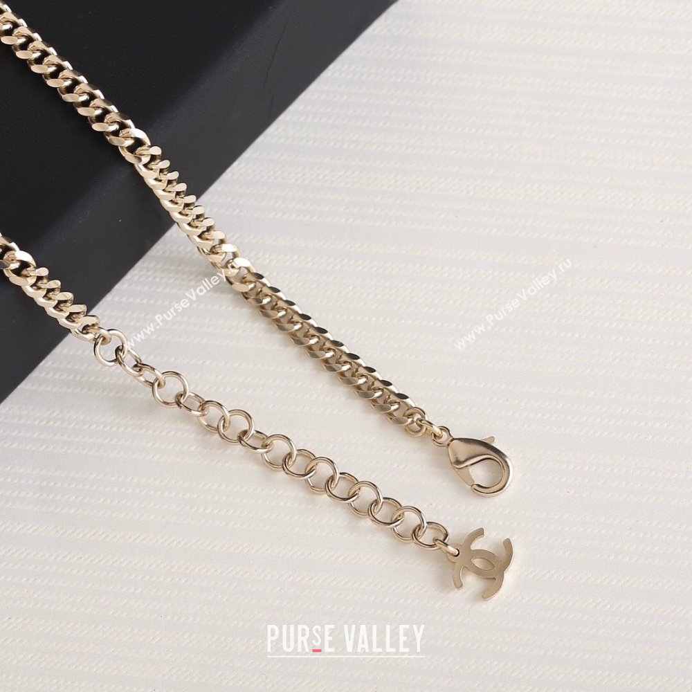 Chanel Heart Choker Necklace CH12535 Black 2024 (YF-24012535)