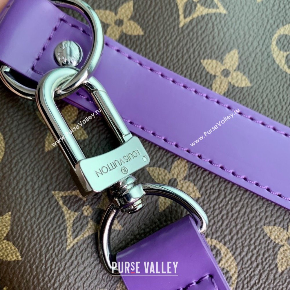 Louis Vuitton Keepall Bandouliere 50 Travel bag in Monogram Canvas M46775 Violet 2023 (K-23120501)