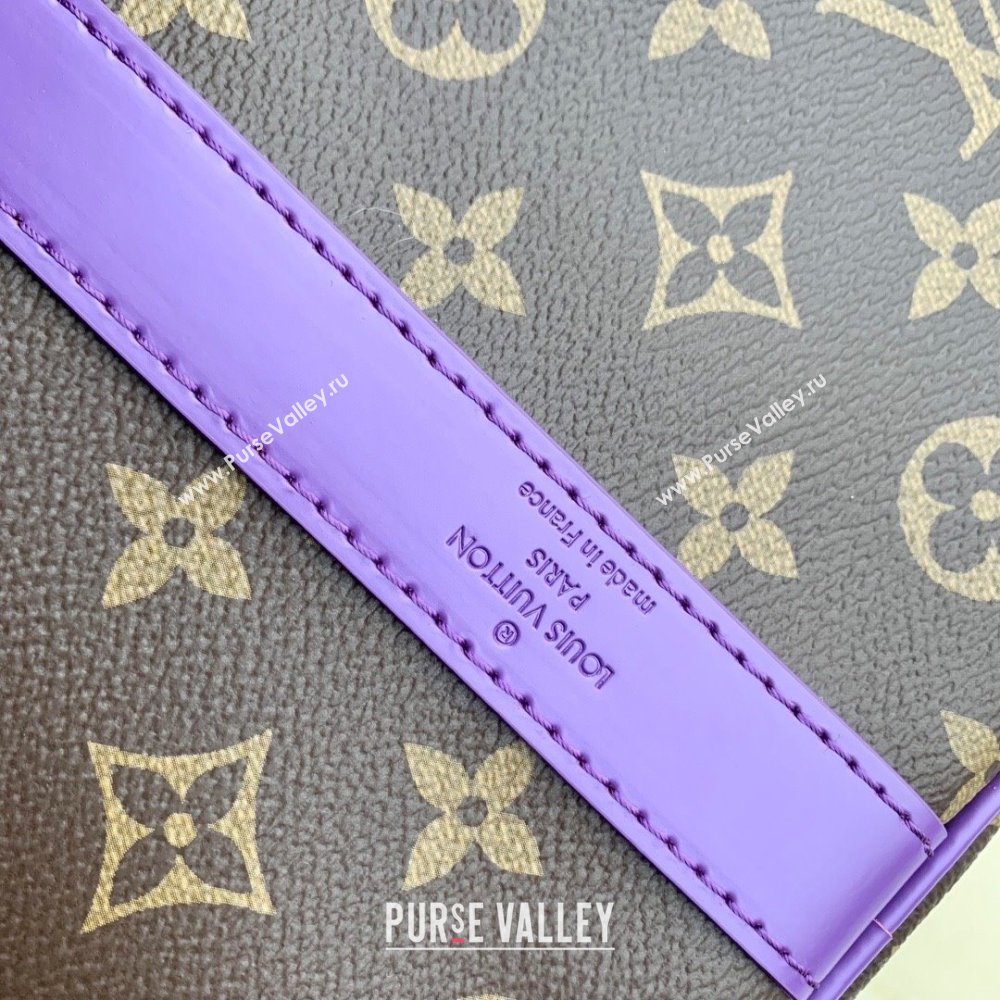 Louis Vuitton Keepall Bandouliere 50 Travel bag in Monogram Canvas M46775 Violet 2023 (K-23120501)