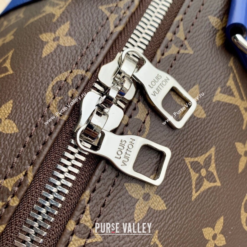 Louis Vuitton Keepall Bandouliere 50 Travel bag in Monogram Canvas M46772 Blue 2023 (K-23120502)