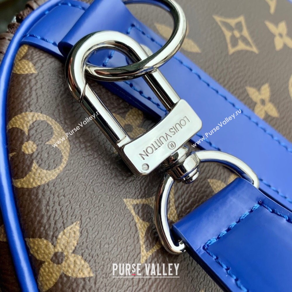 Louis Vuitton Keepall Bandouliere 50 Travel bag in Monogram Canvas M46772 Blue 2023 (K-23120502)