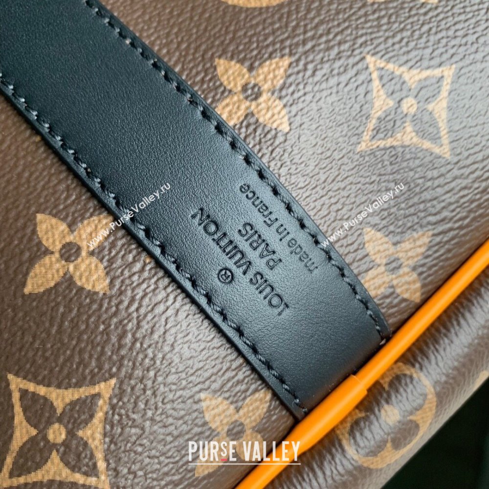 Louis Vuitton Keepall Bandouliere 45 Travel bag in Monogram Canvas M46703 Orange/Brown 2023 (K-23120504)