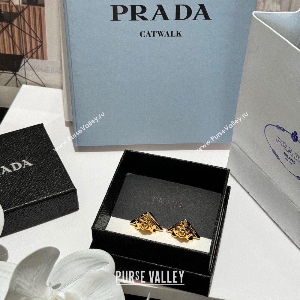 Prada Stud Earrings P12539 Gold 2024 (YF-24012539)