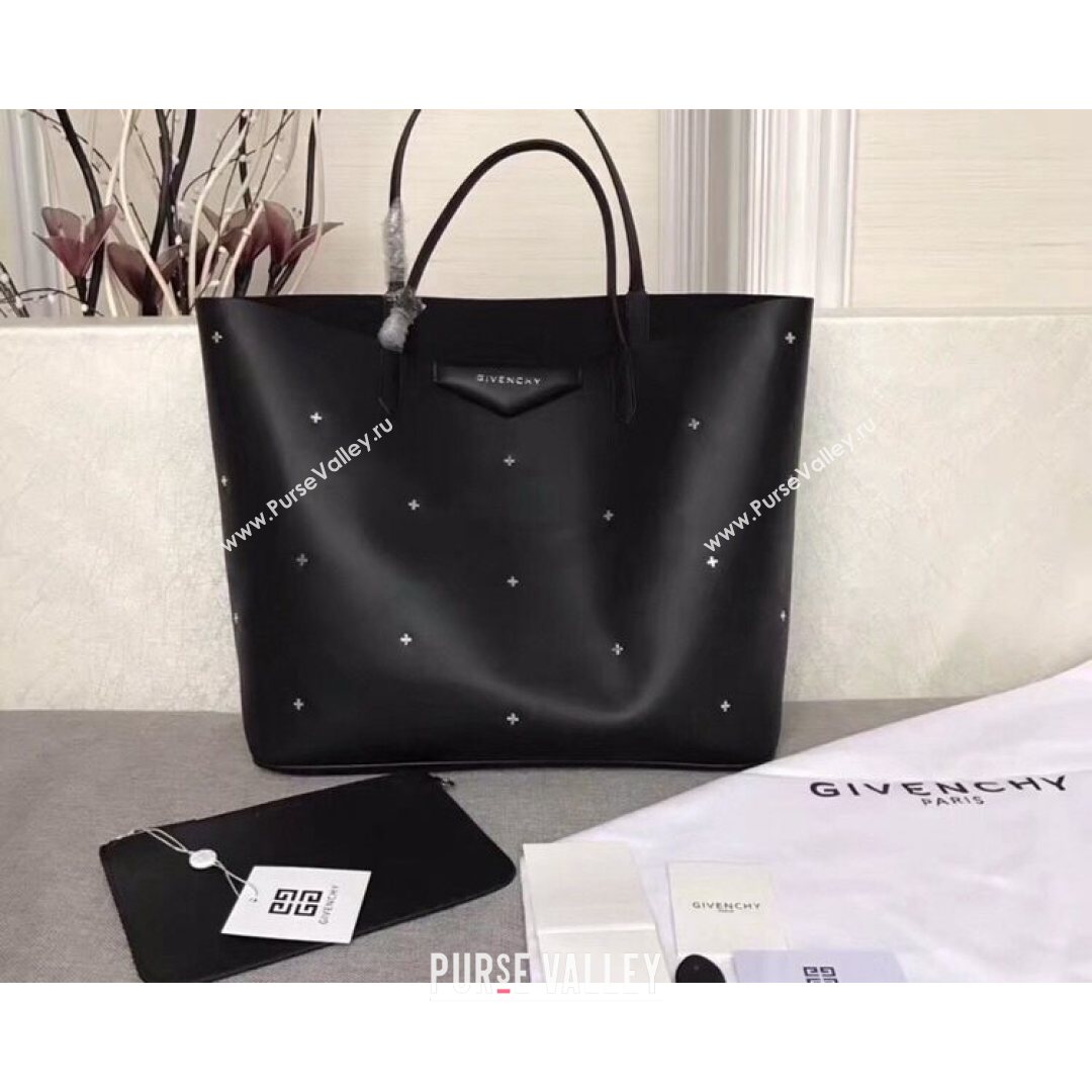 Givenchy Studded Black Calfskin Tote Bag 38cm 8841 25 (YS-21080725)