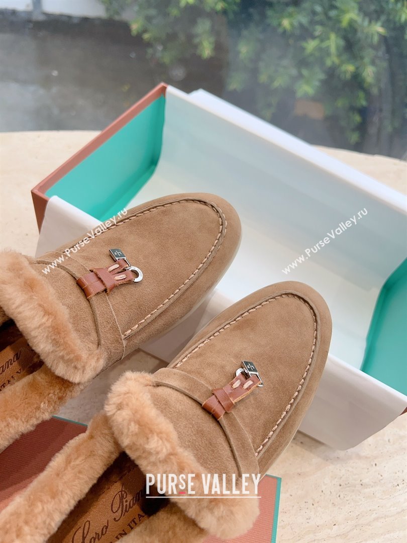 LP Summer Charms Walk Loafers with Fur LP110626 Brown 2023 (KL-23110626)