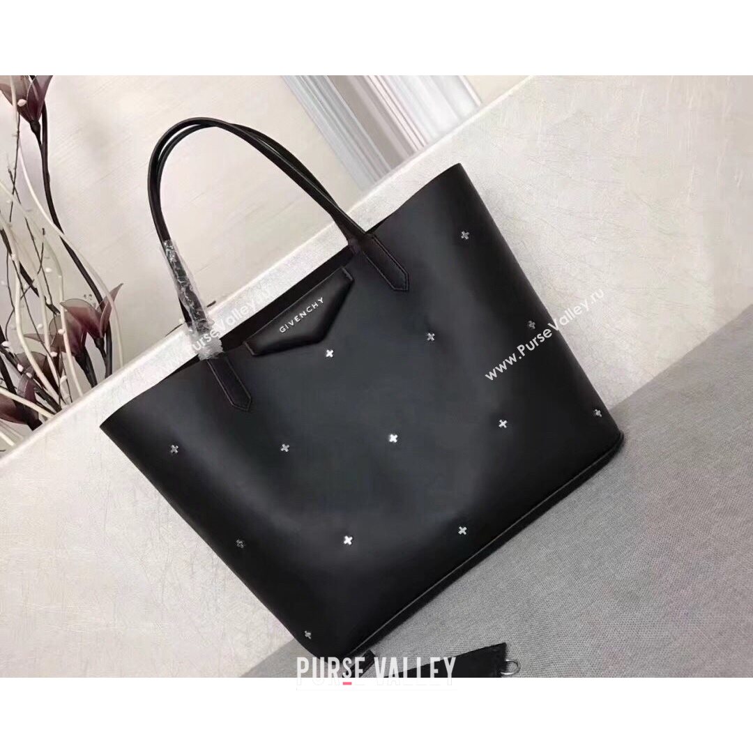 Givenchy Studded Black Calfskin Tote Bag 34cm 8841 26 (YS-21080726)