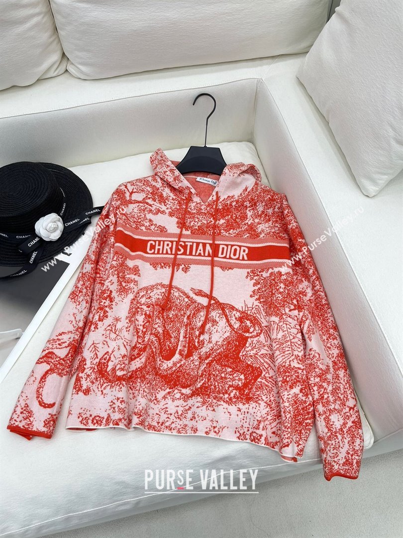 Dior Knit Sweater and Shorts D71014 Red 2024 (Q-24071014)