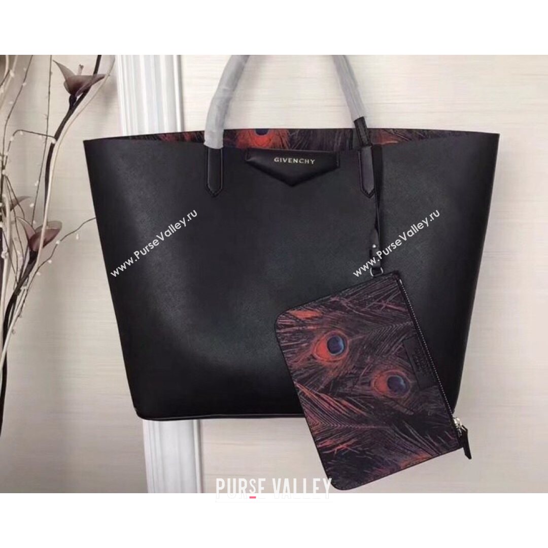 Givenchy Black Calfskin Tote Bag 38cm 8841 27 (YS-21080727)