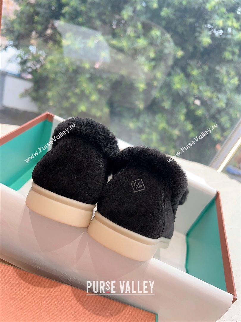 LP Summer Charms Walk Loafers with Fur LP110628 Black 2023 (KL-23110628)