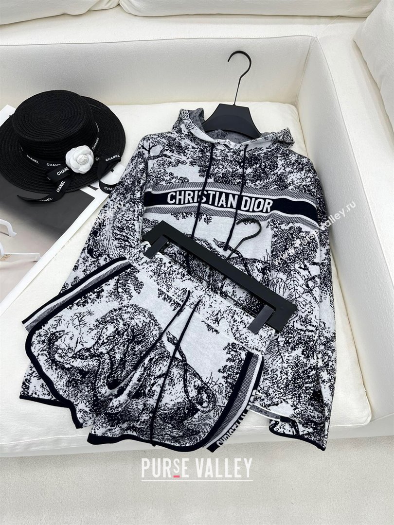 Dior Knit Sweater and Shorts D71016 Black 2024 (Q-24071016)