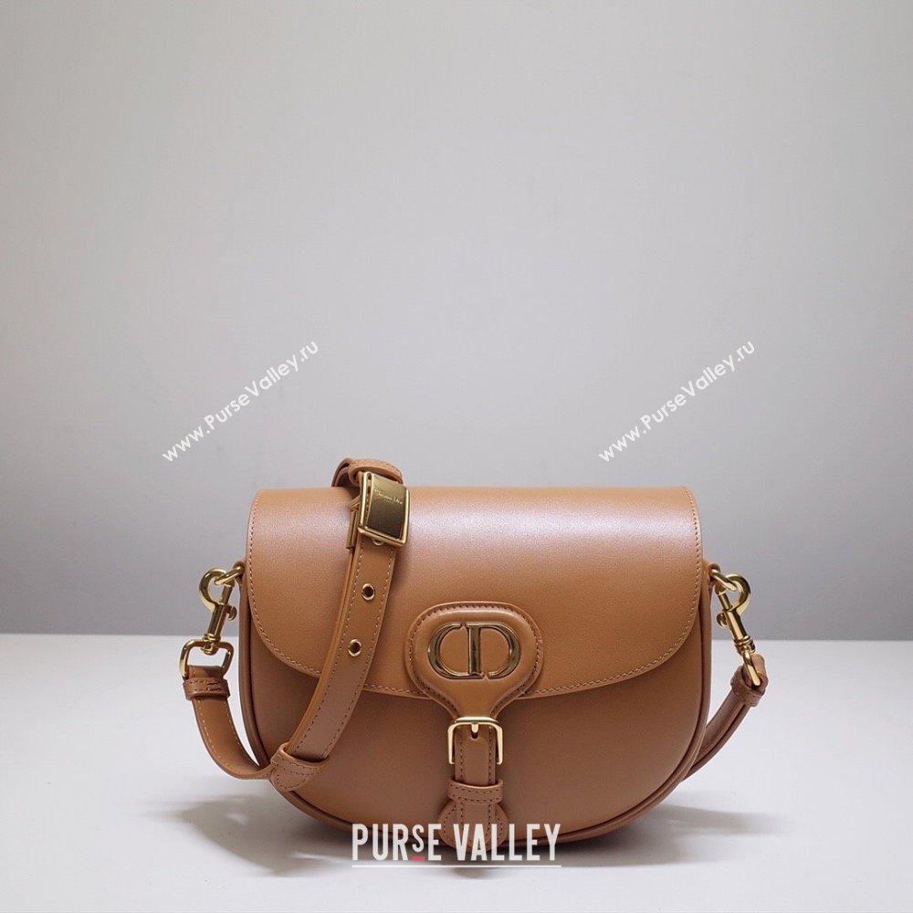 Dior Medium Dior Bobby Bag in Camel Box Calfskin 2023 (DMZ-23120510)