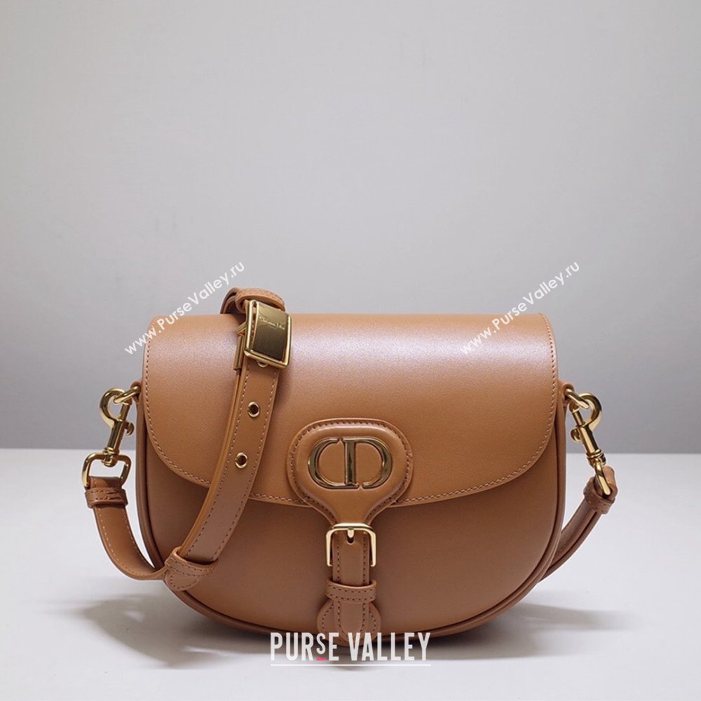 Dior Medium Dior Bobby Bag in Camel Box Calfskin 2023 (DMZ-23120510)