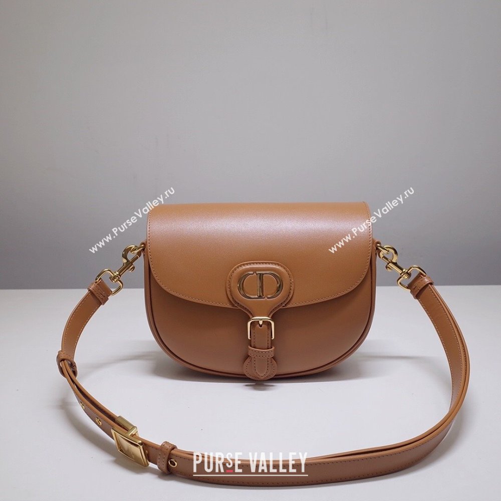 Dior Medium Dior Bobby Bag in Camel Box Calfskin 2023 (DMZ-23120510)