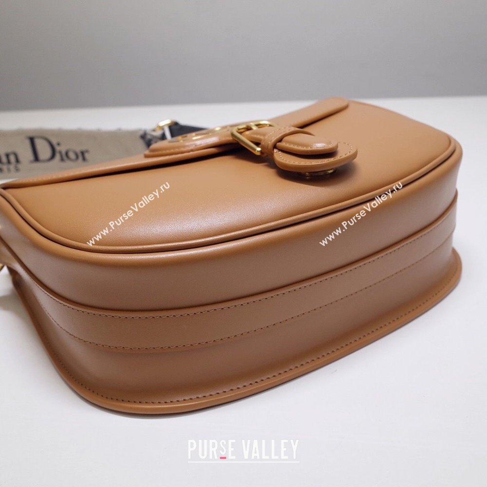 Dior Medium Dior Bobby Bag in Camel Box Calfskin 2023 (DMZ-23120510)