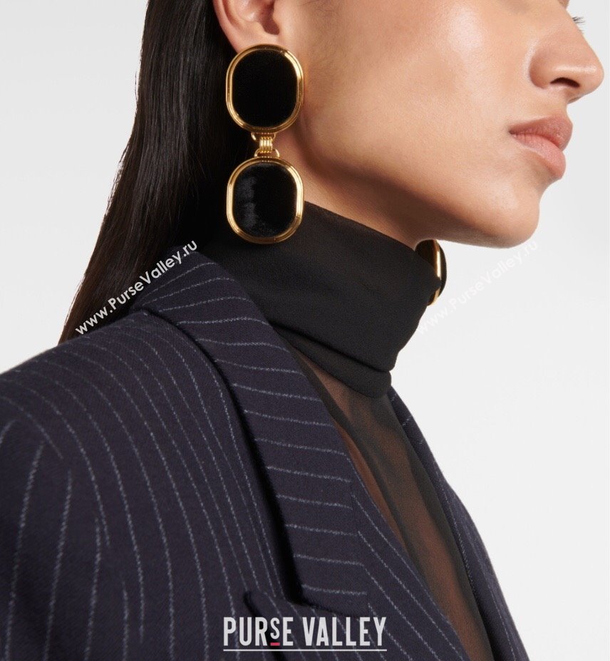 Saint Laurent Pendant Earrings S12544 Black 2024 (YF-24012544)