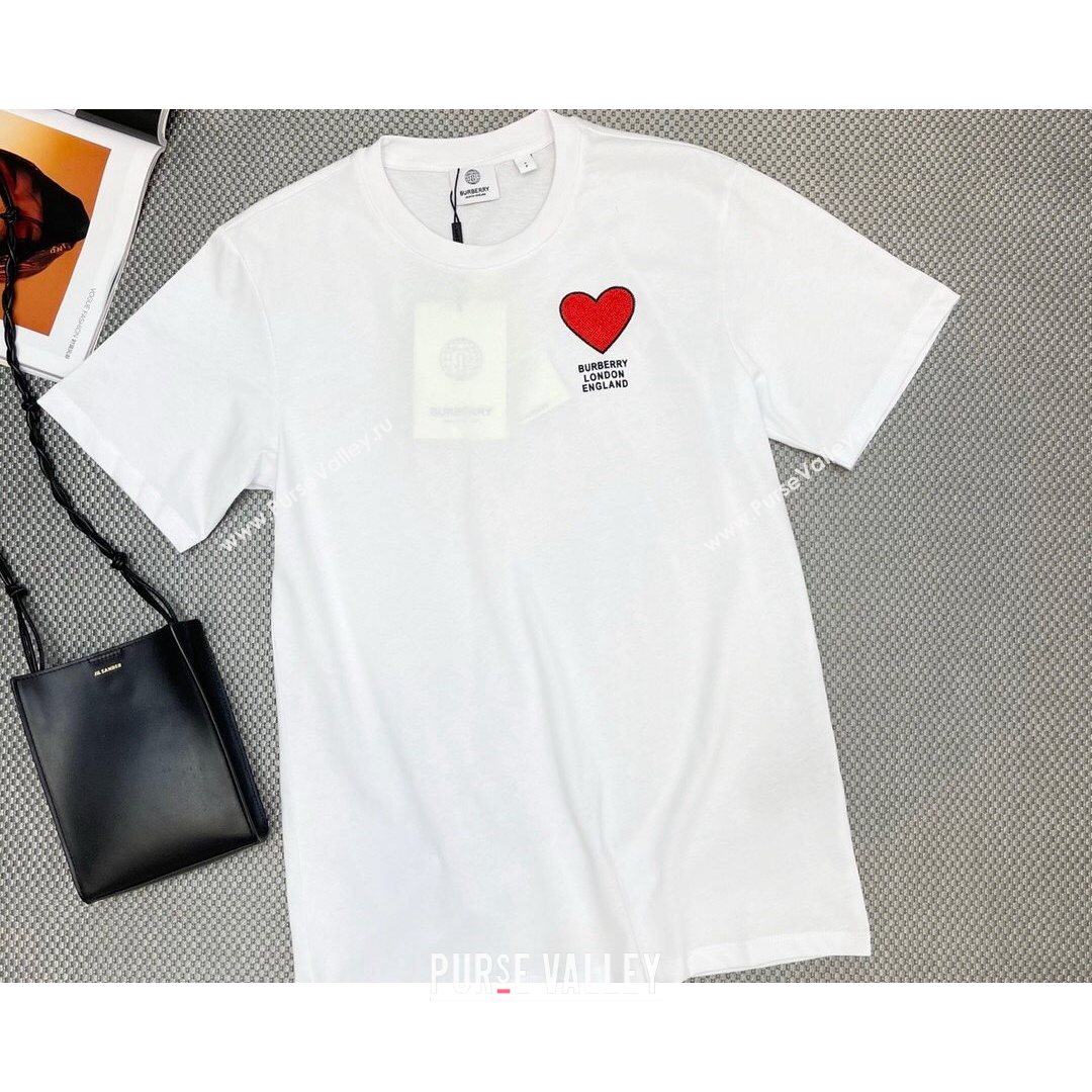 Burberry Cotton T-shirt B21080529 White 2021 (Q-210805079)