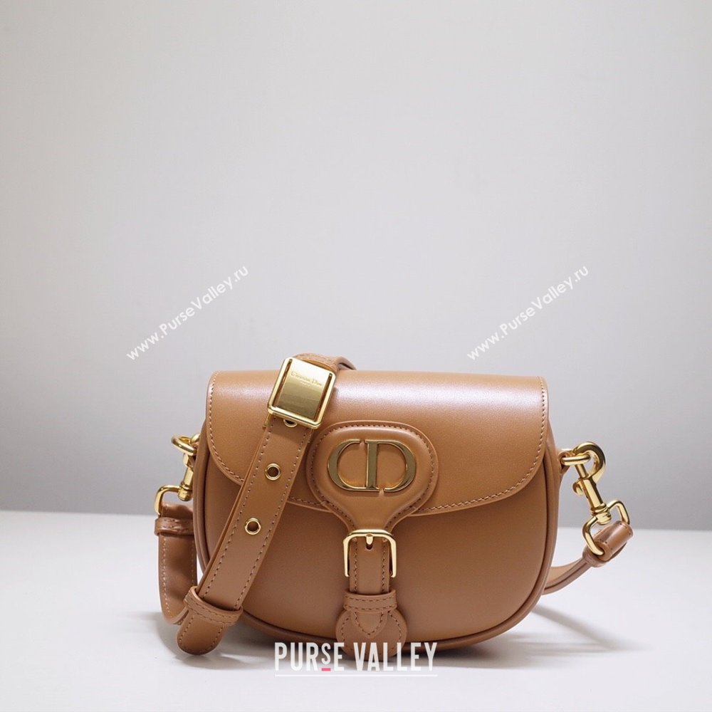 Dior Small Dior Bobby Bag in Camel Box Calfskin 2023 (DMZ-23120508)