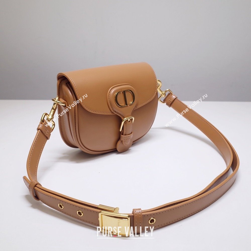 Dior Small Dior Bobby Bag in Camel Box Calfskin 2023 (DMZ-23120508)