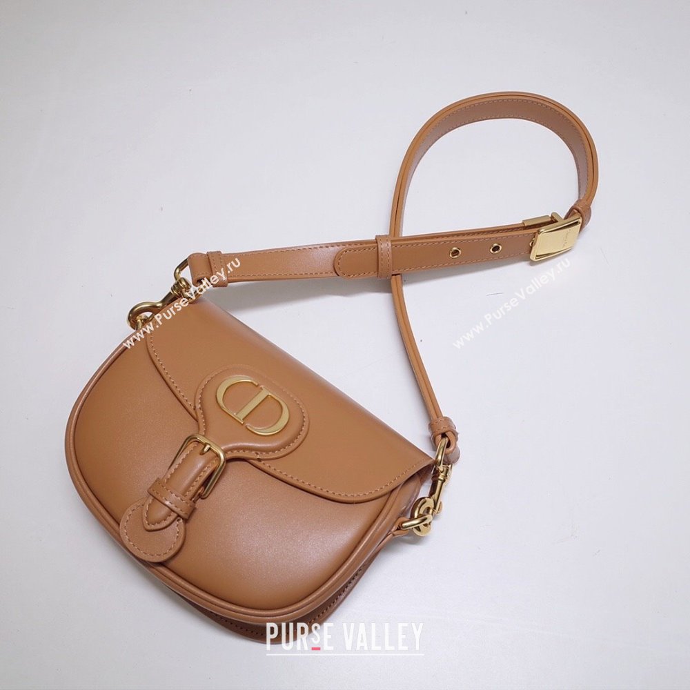 Dior Small Dior Bobby Bag in Camel Box Calfskin 2023 (DMZ-23120508)