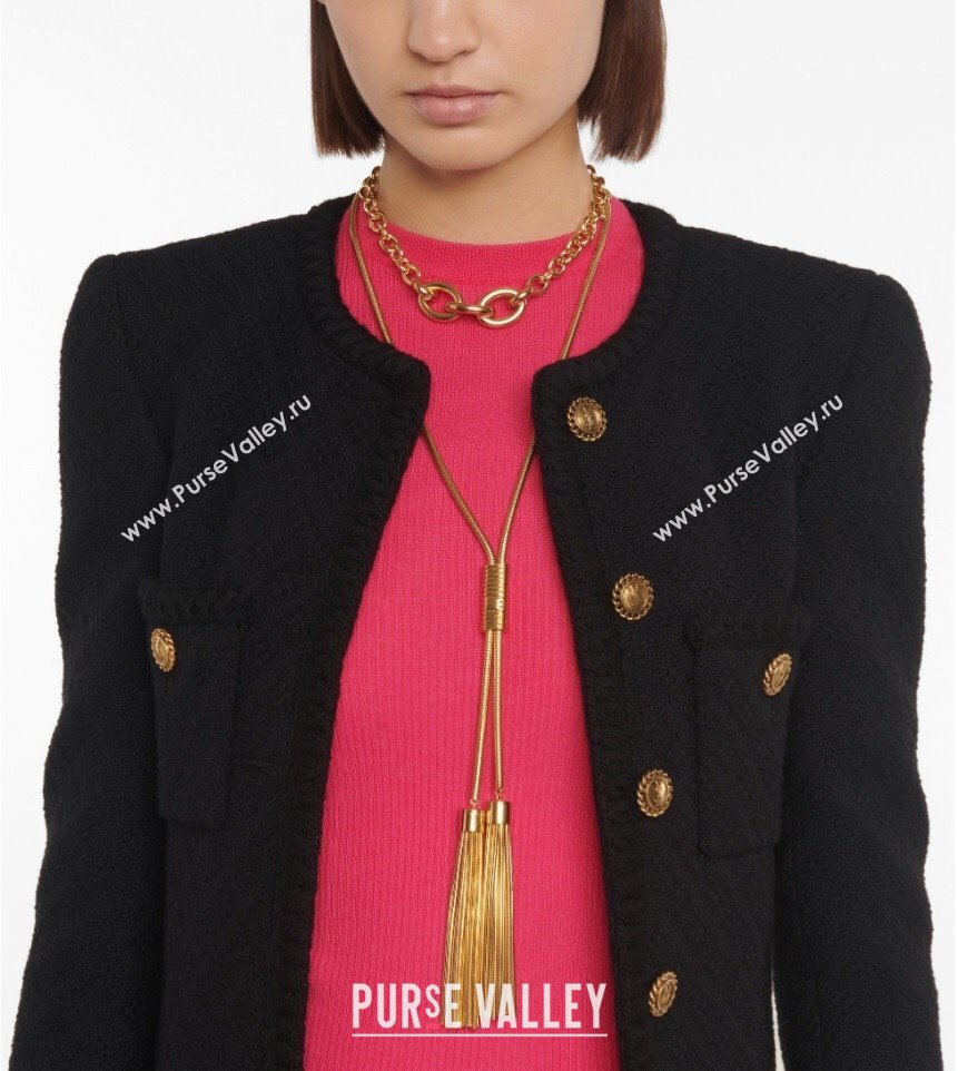 Saint Laurent Chain Necklace S12601 Gold 2024 (YF-24012601)