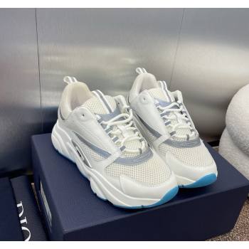 Dior Mens Homme Sneakers B22 in Leather and Mesh White5 2024 093002 (MD-240930078)