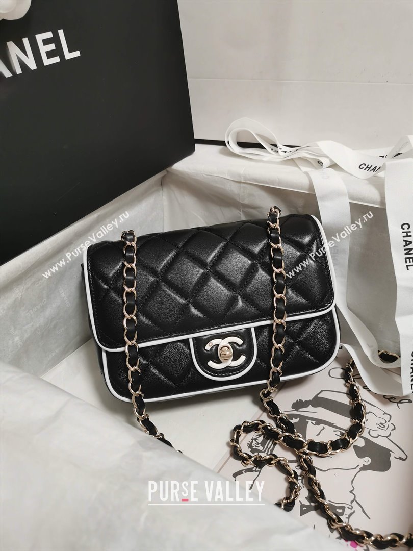 Chanel Lambskin Mini Flap Bag AS5151 Black 2025 (YEZI-25030715)