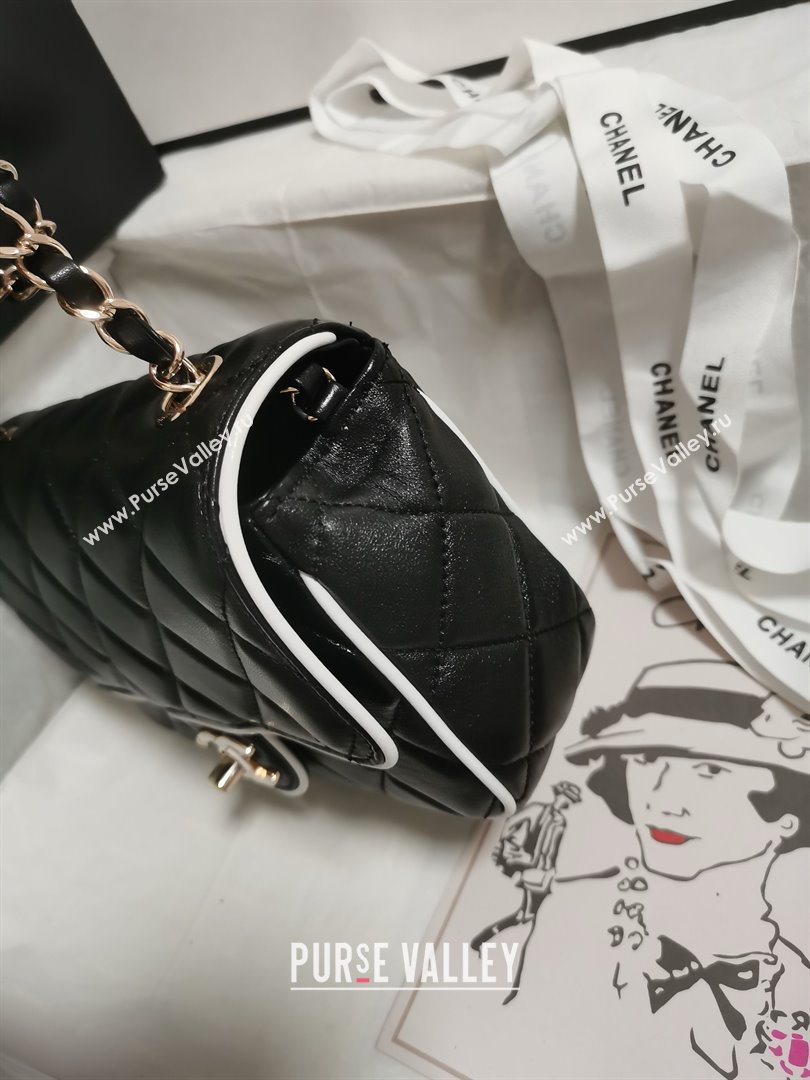 Chanel Lambskin Mini Flap Bag AS5151 Black 2025 (YEZI-25030715)