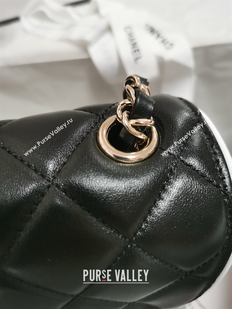 Chanel Lambskin Mini Flap Bag AS5151 Black 2025 (YEZI-25030715)