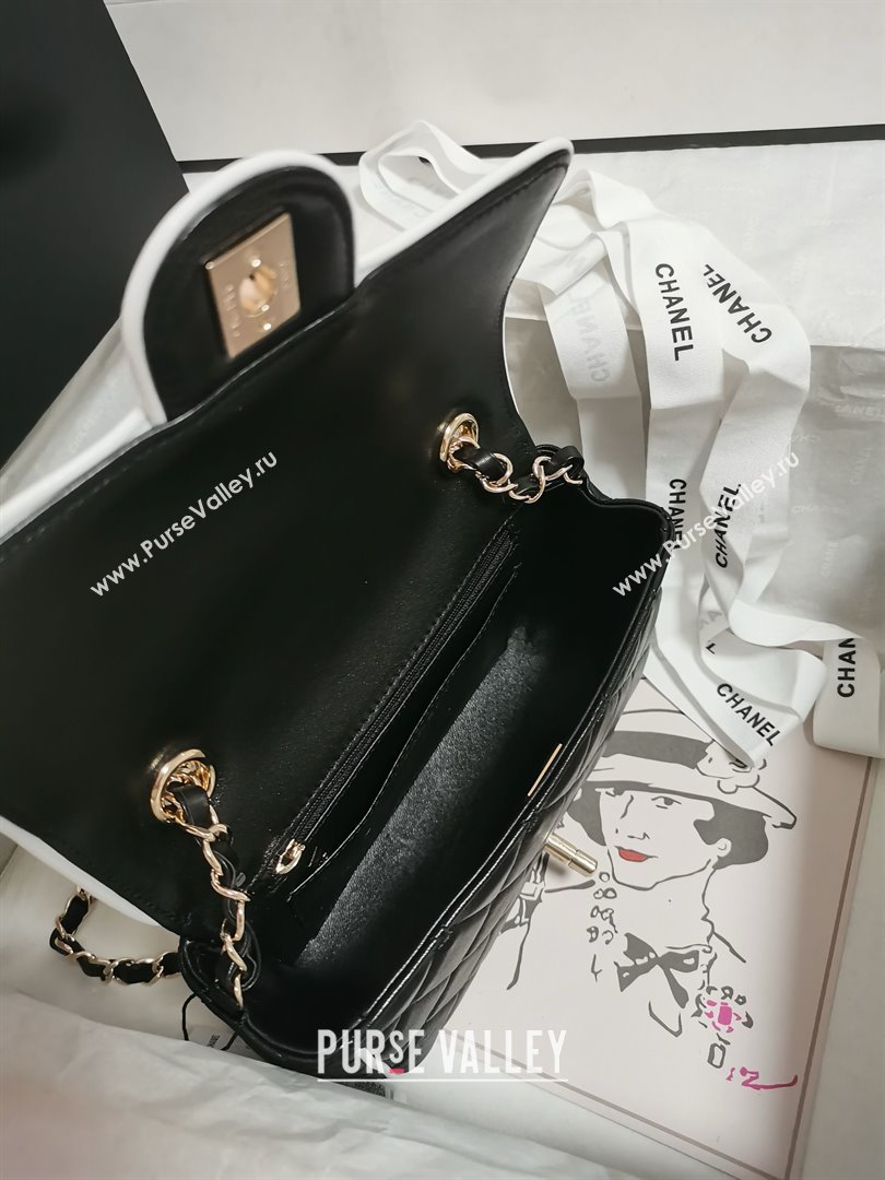 Chanel Lambskin Mini Flap Bag AS5151 Black 2025 (YEZI-25030715)