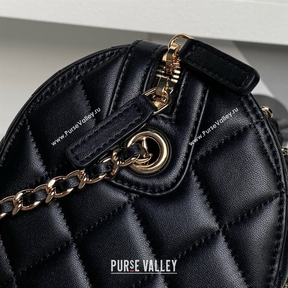 Chanel Lambskin Clutch with Chain AP4515 Black/Gold 2025 (YEZI-25030719)