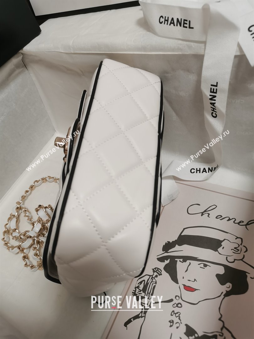 Chanel Lambskin Mini Flap Bag AS5151 White 2025 (YEZI-25030713)