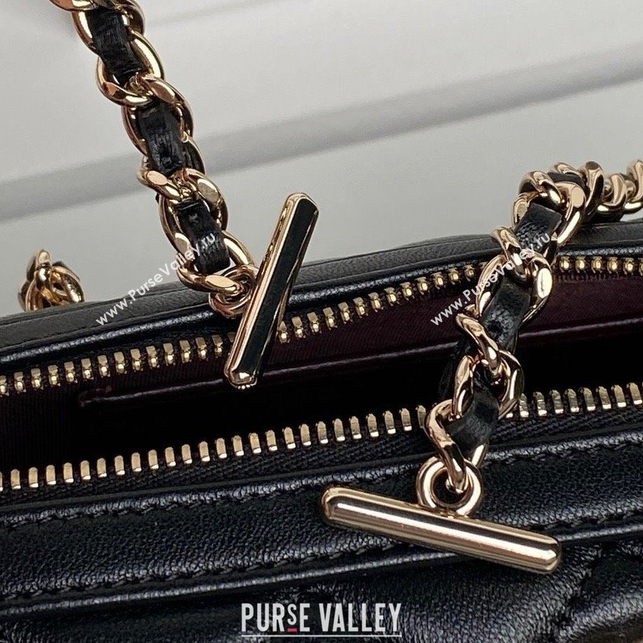 Chanel Lambskin Clutch with Chain AP4515 Black/Gold 2025 (YEZI-25030719)