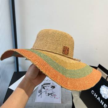 Loewe Weave Hat Multicolor Orange 2025 (A-25030719)