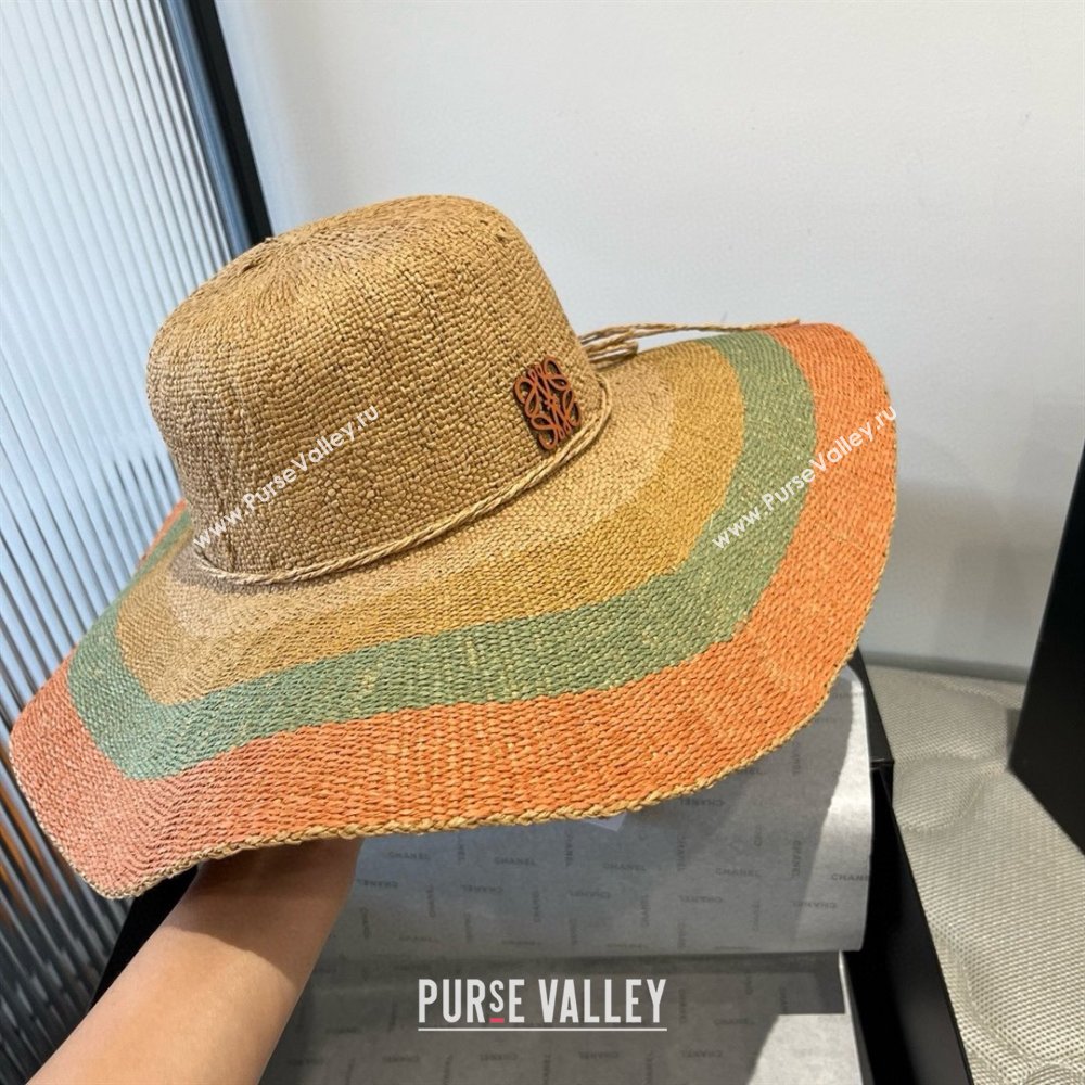 Loewe Weave Hat Multicolor Orange 2025 (A-25030719)
