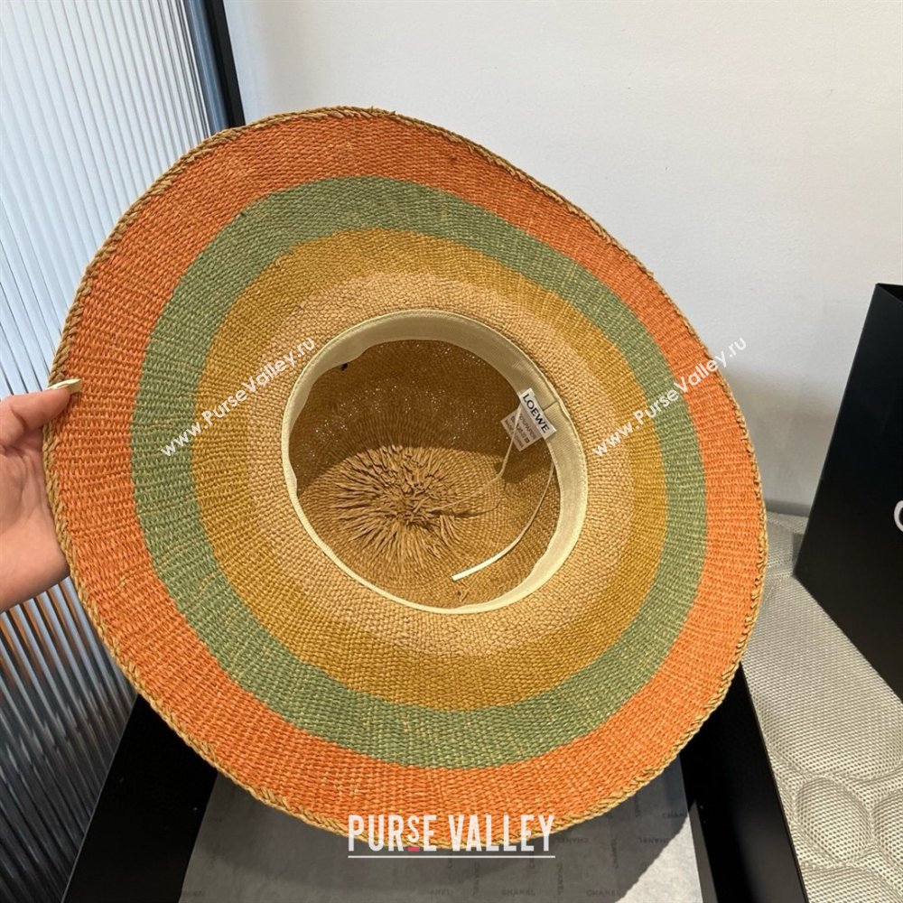 Loewe Weave Hat Multicolor Orange 2025 (A-25030719)
