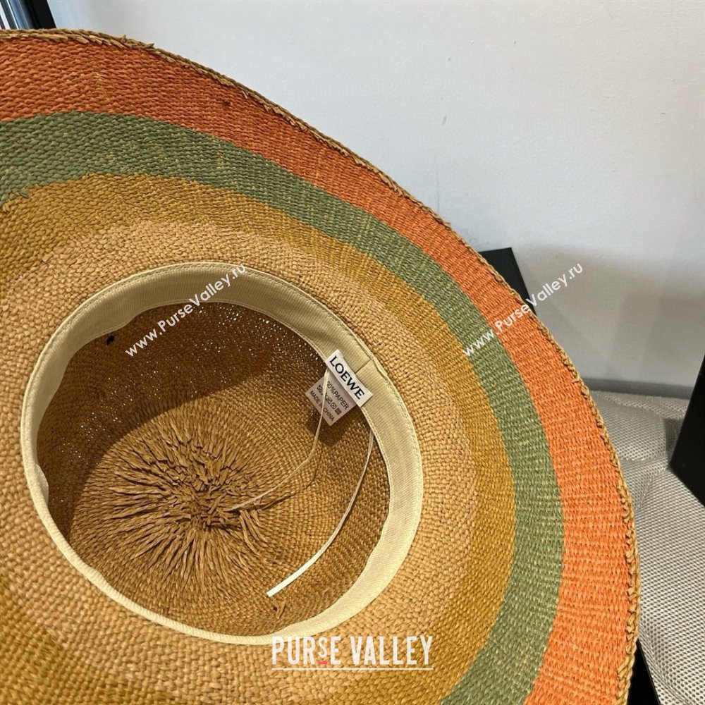 Loewe Weave Hat Multicolor Orange 2025 (A-25030719)