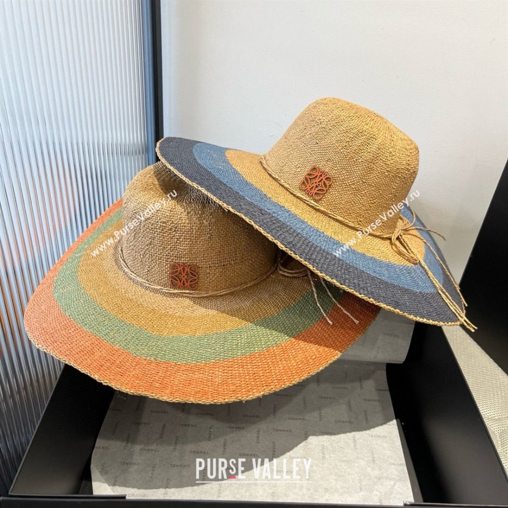 Loewe Weave Hat Multicolor Orange 2025 (A-25030719)