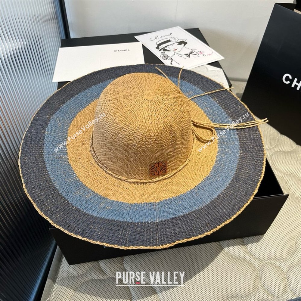 Loewe Weave Hat Multicolor Blue 2025 (A-25030721)