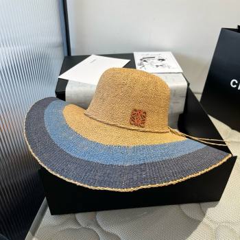 Loewe Weave Hat Multicolor Blue 2025 (A-25030721)