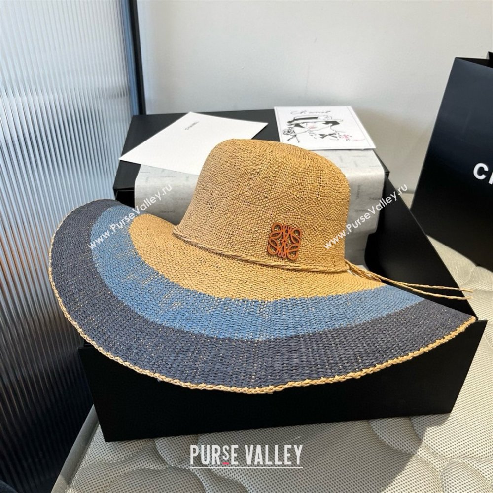 Loewe Weave Hat Multicolor Blue 2025 (A-25030721)