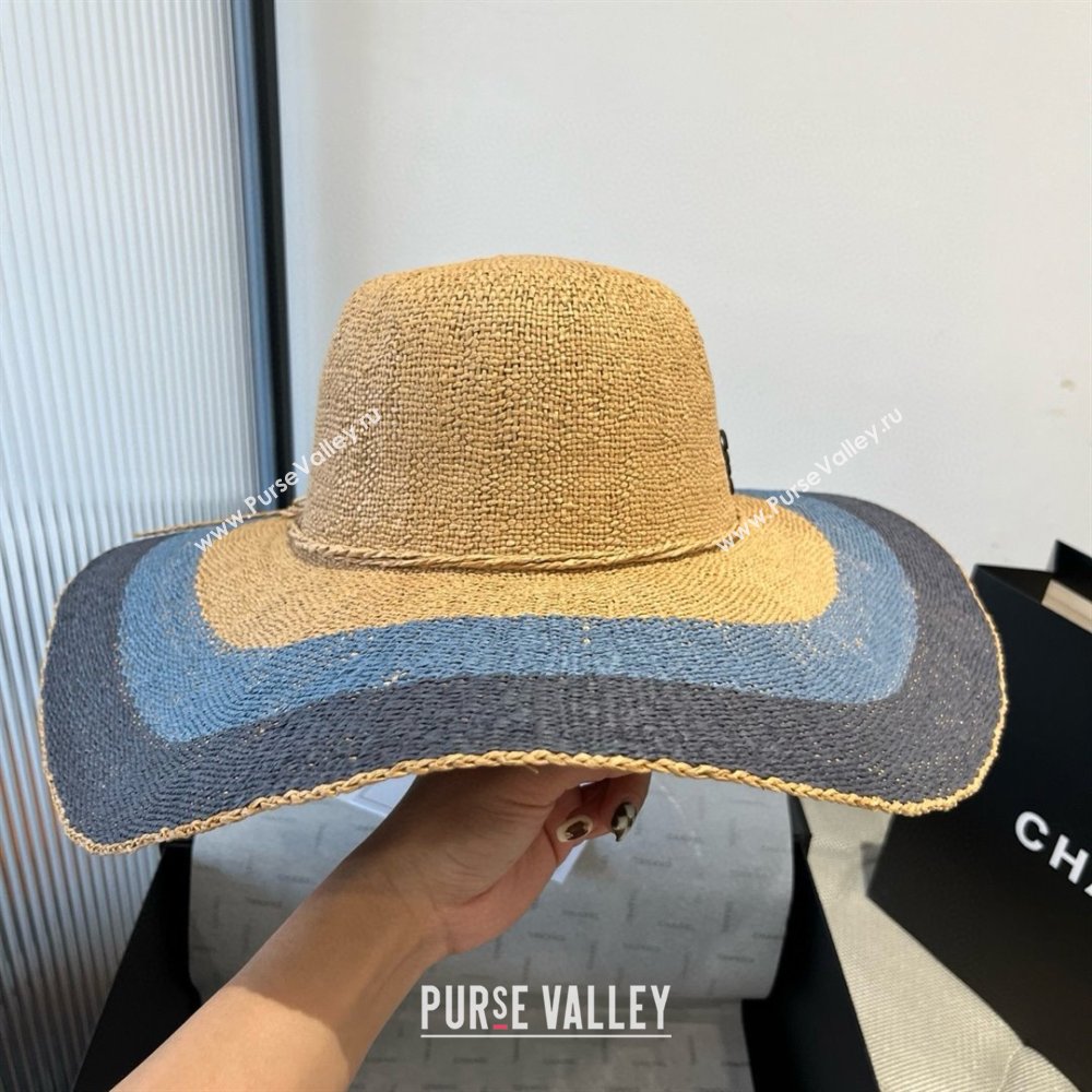 Loewe Weave Hat Multicolor Blue 2025 (A-25030721)